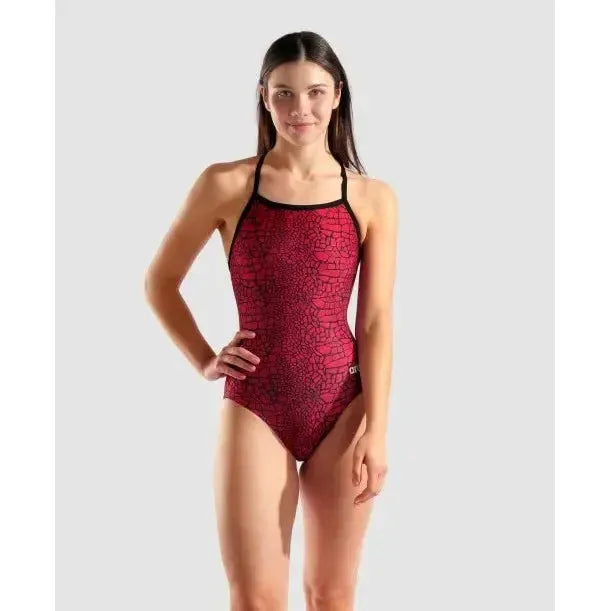 Arena Women's Snakeskin Light Drop Back One Piece