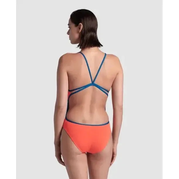 Arena Women's Swimsuit Lace Back Solid One Piece