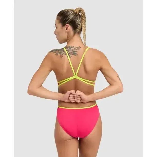 Arena Women's Swimsuit Lace Back Solid One Piece