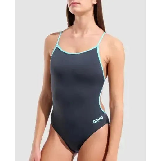Arena Women's Swimsuit Lace Back Solid One Piece