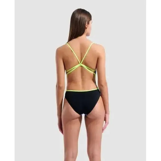 Arena Women's Swimsuit Lace Back Solid One Piece