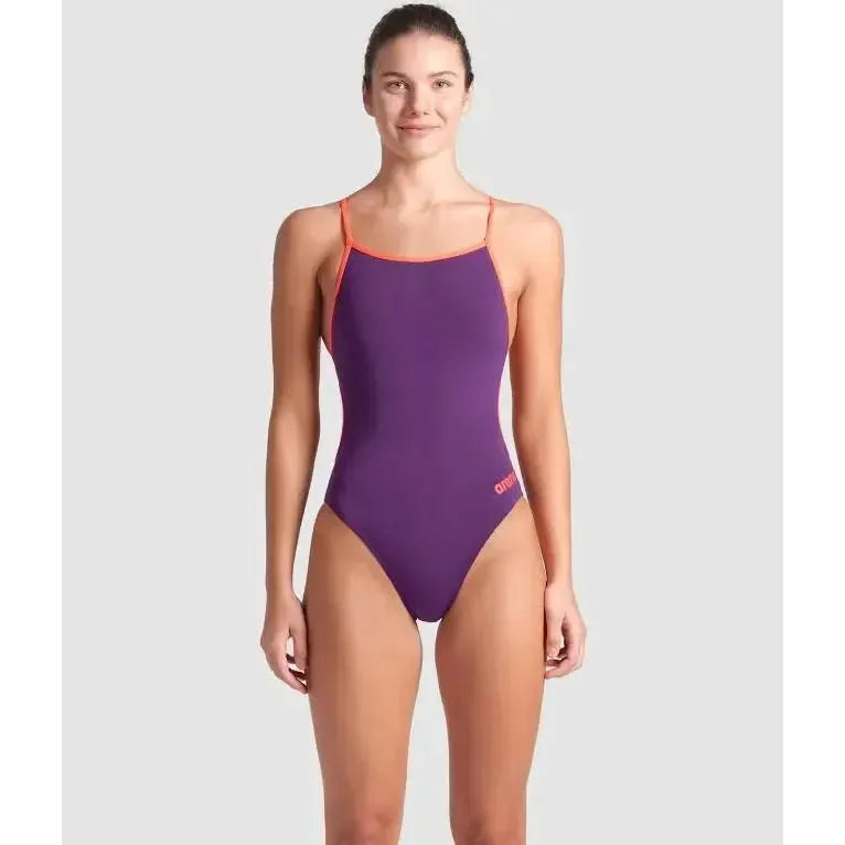 Arena Women's Swimsuit Lace Back Solid One Piece