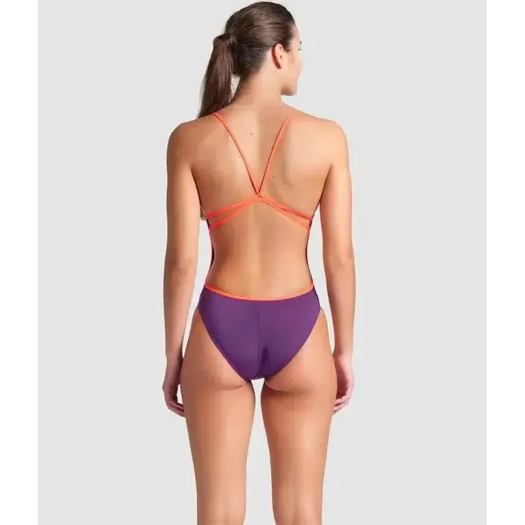 Arena Women's Swimsuit Lace Back Solid One Piece