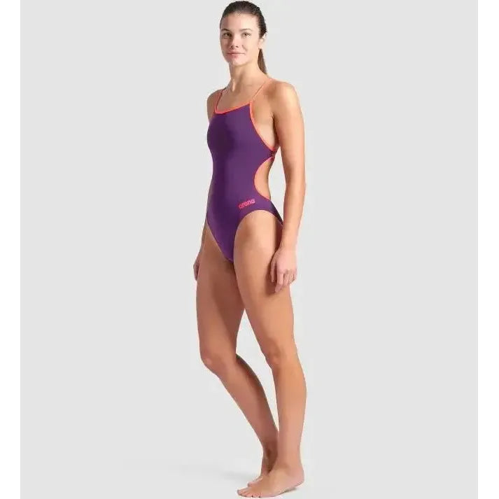 Arena Women's Swimsuit Lace Back Solid One Piece