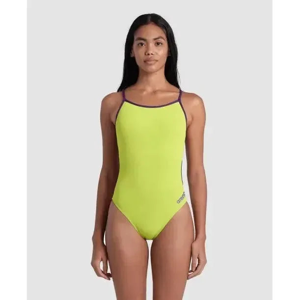 Arena Women's Swimsuit Lace Back Solid One Piece