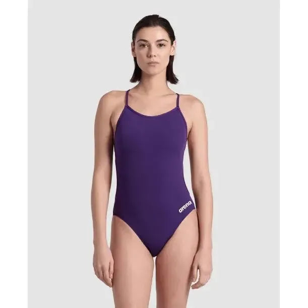 Arena Women's Swimsuit Lace Back Solid One Piece
