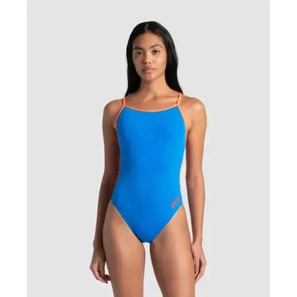 Arena Women's Swimsuit Lace Back Solid One Piece
