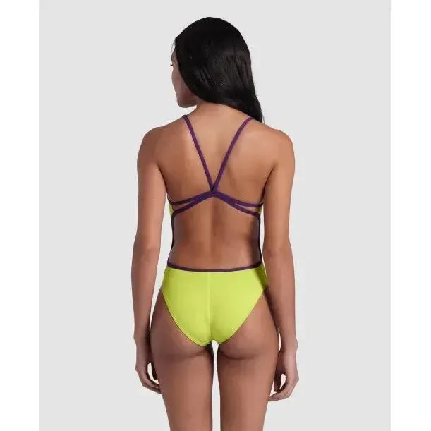 Arena Women's Swimsuit Lace Back Solid One Piece