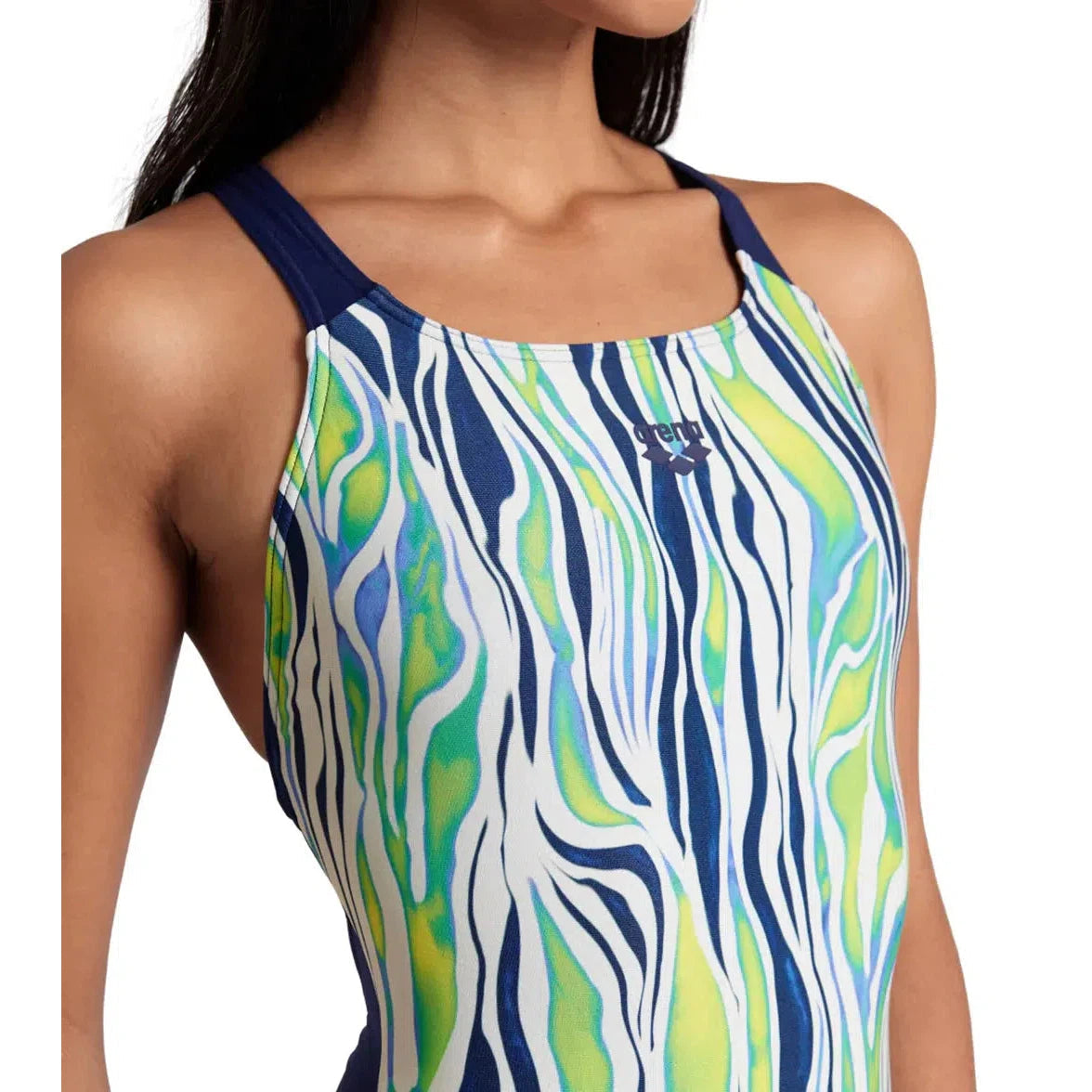 Arena Zebra Stripes Womens Swimsuit - Pro Back