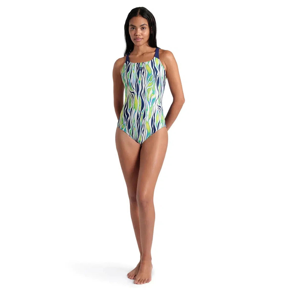 Arena Zebra Stripes Womens Swimsuit - Pro Back