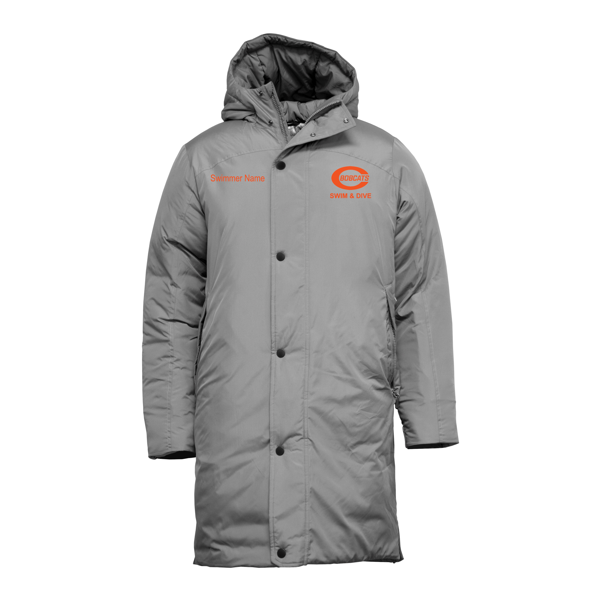 Celina HS Bench Coat w/ Embroidered Name and Logo