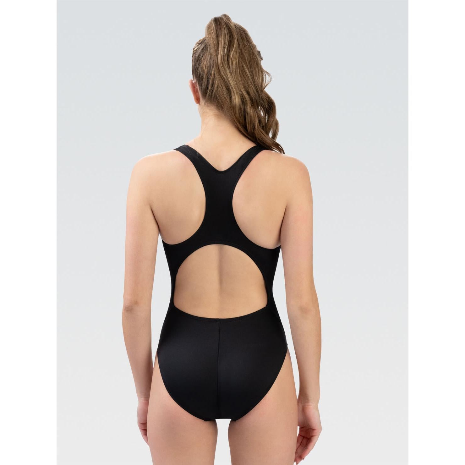 Dolfin Women's Basic Solid Black Performance Back One Piece