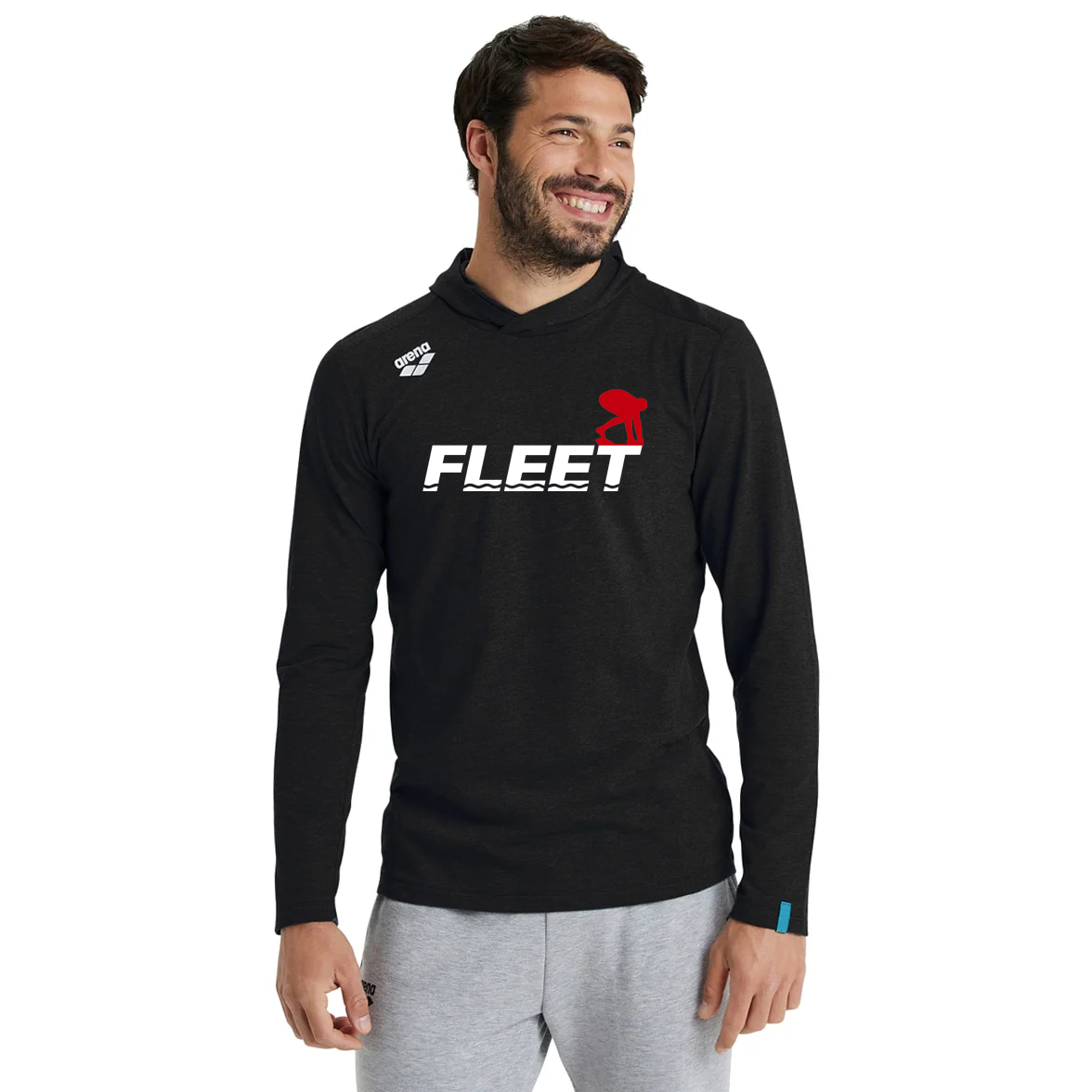 FLEET Arena Unisex Team Hooded T-shirt Panel w/ Logo