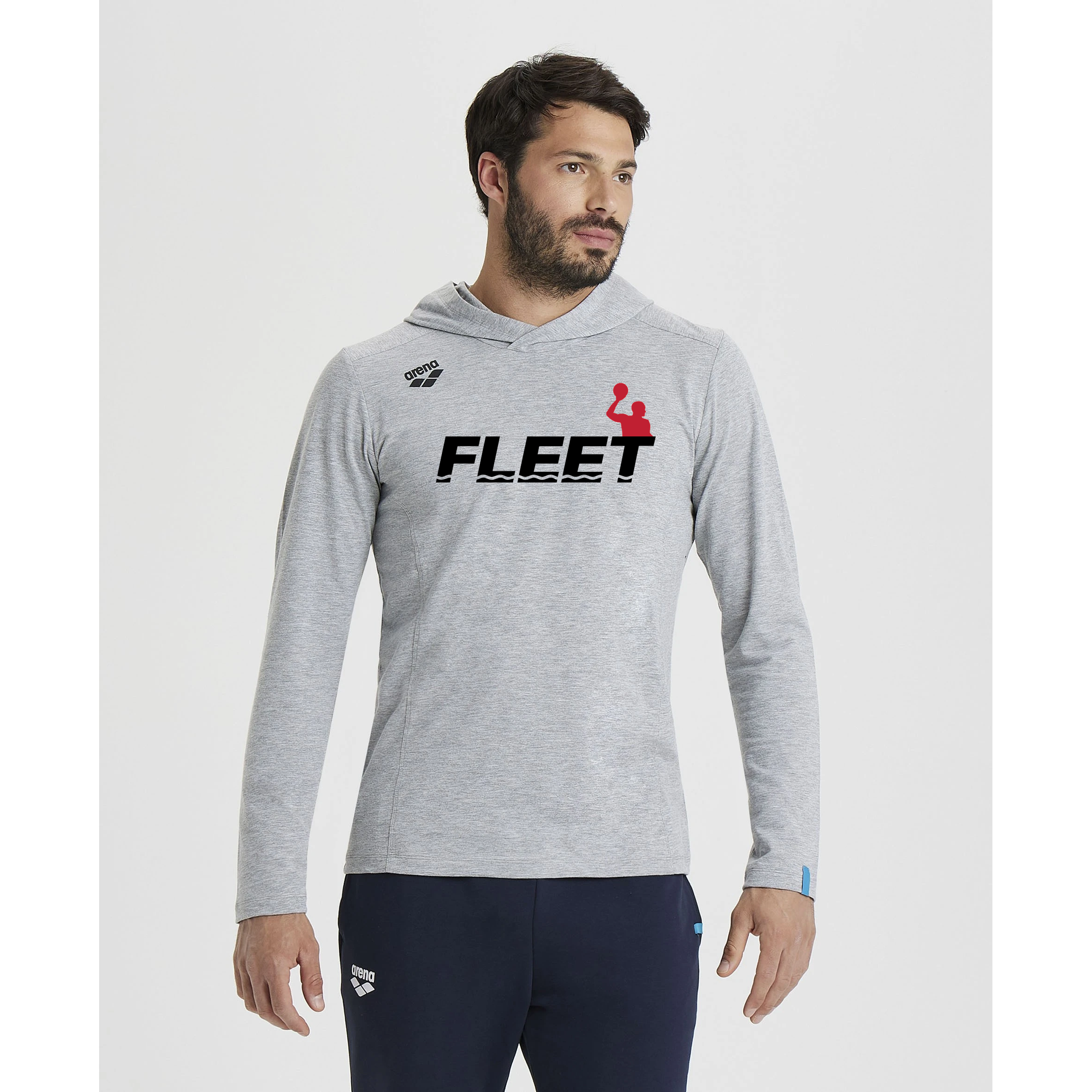 FLEET Water Polo Arena Unisex Team Hooded T-shirt Panel w/ Logo