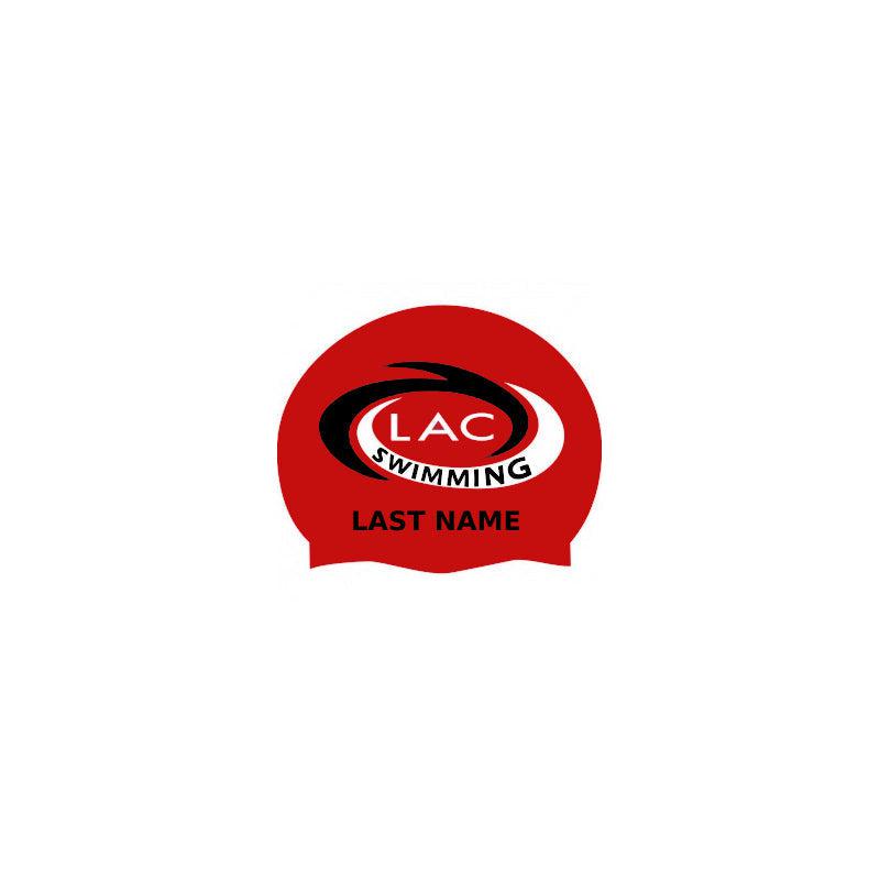 LAC Silicone *LONG HAIR* Caps w/ Team Logo And Name