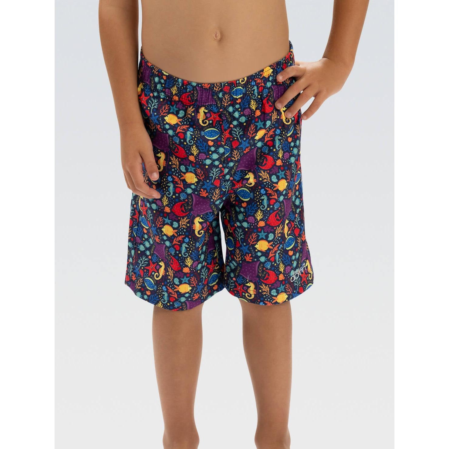 Little Dolfin Boys' Little Fish Swim Trunks