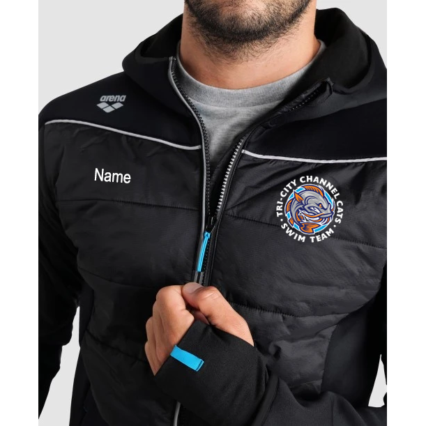 (Pre-Order) Tri-City Team Hooded Half Quilted Jacket w/ Embroidered Name & Logo