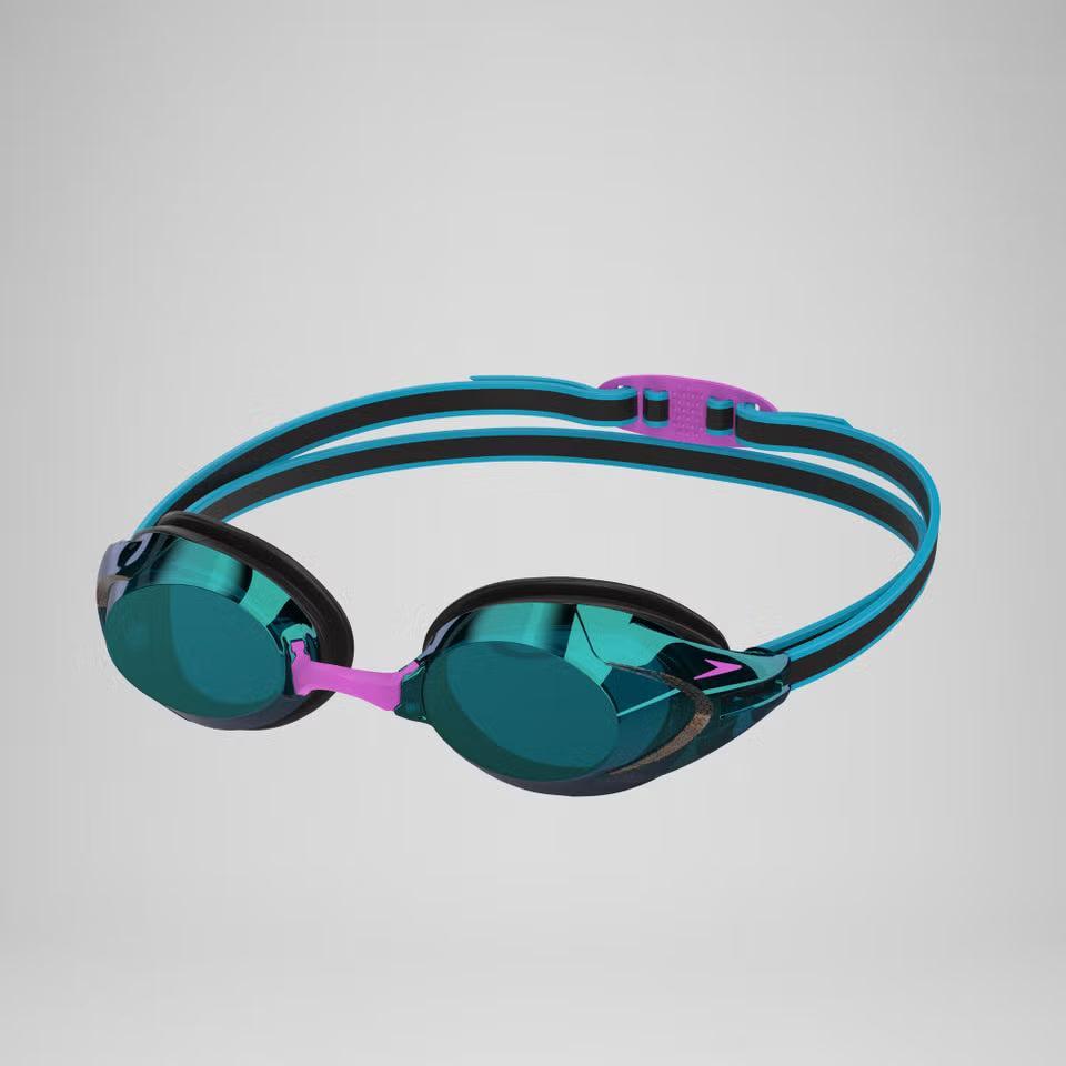 Speedo Vanquisher 3.0 Mirrored Goggles, Red