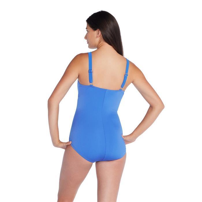 Speedo Women's Adjustable Solid Shirred One Piece