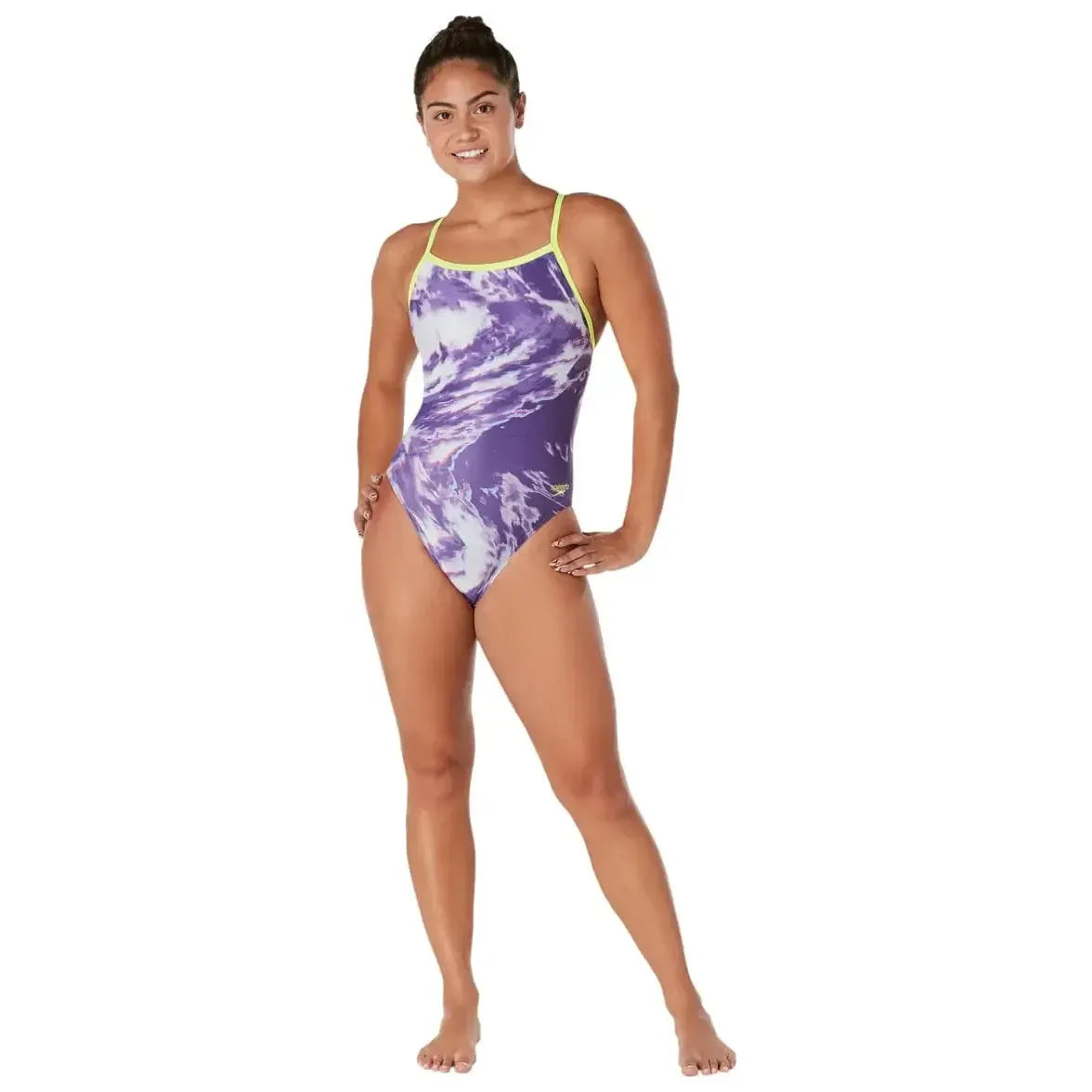 Speedo Women's Cyclone Swirl Flyback One Piece