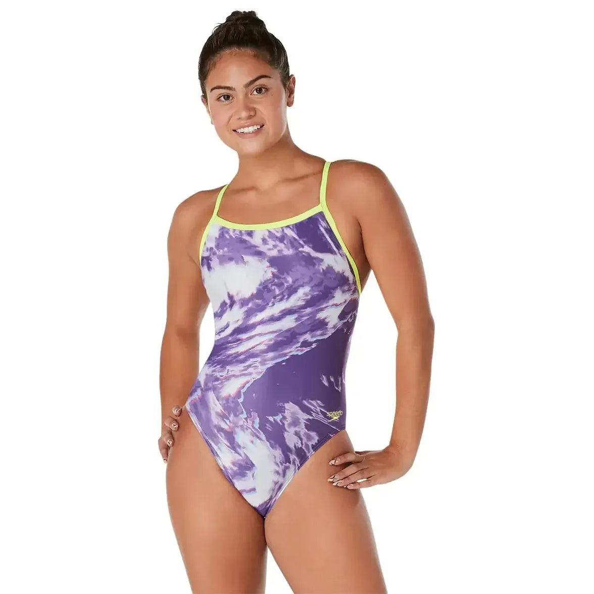 Speedo Women's Cyclone Swirl Flyback One Piece