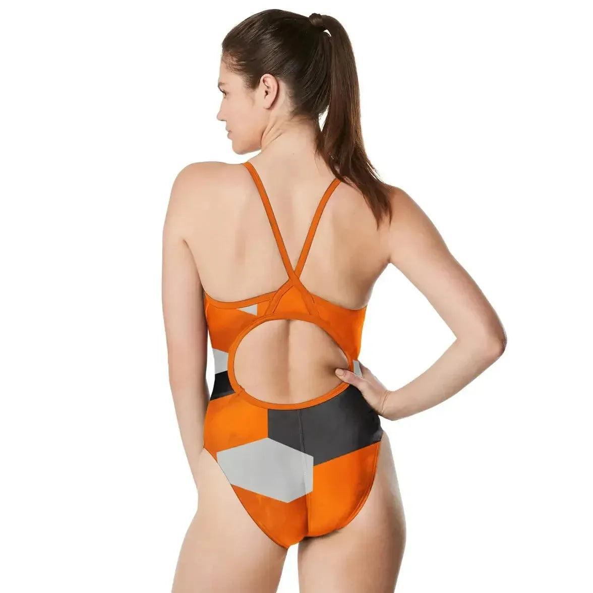 Speedo Women's Glimmer Crossback One Piece