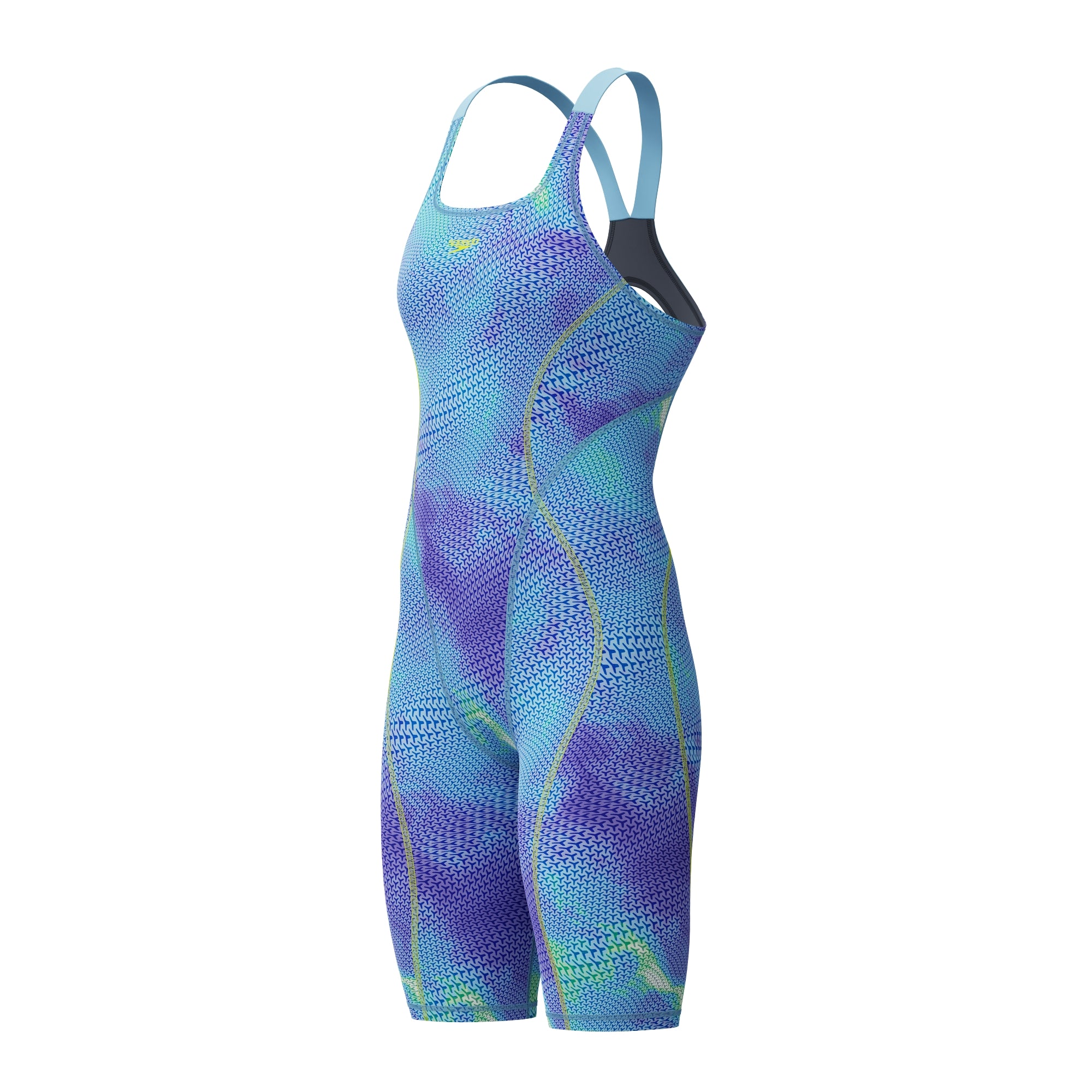 Speedo Women's Hyperspark Printed Open Back Kneeskin Tech Suit