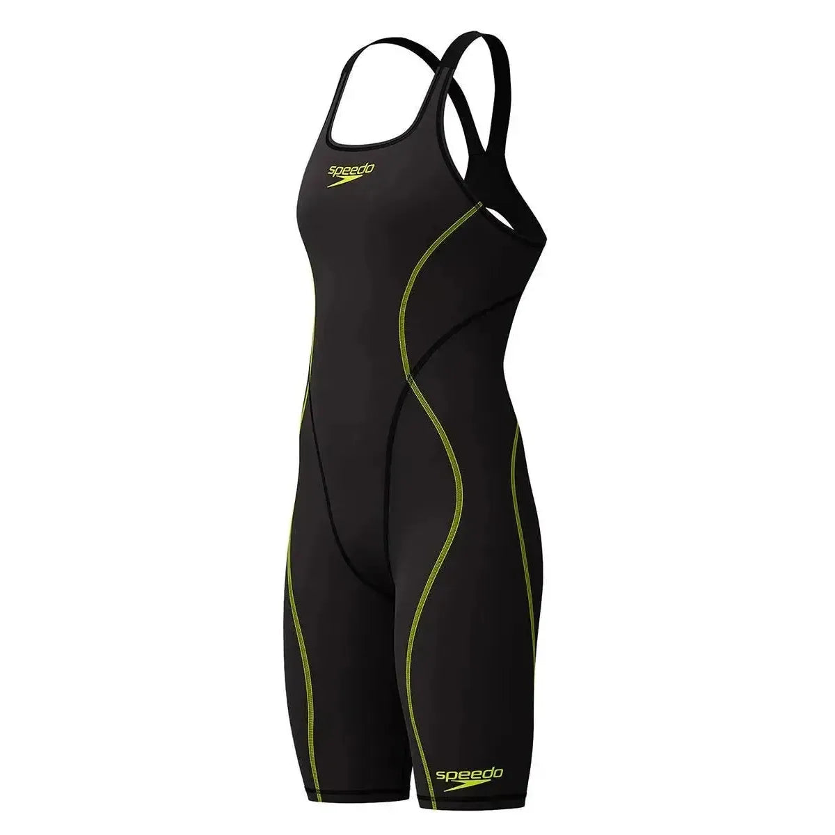 Speedo Women's Hyperspark Solid Openback Kneeskin Tech Suit