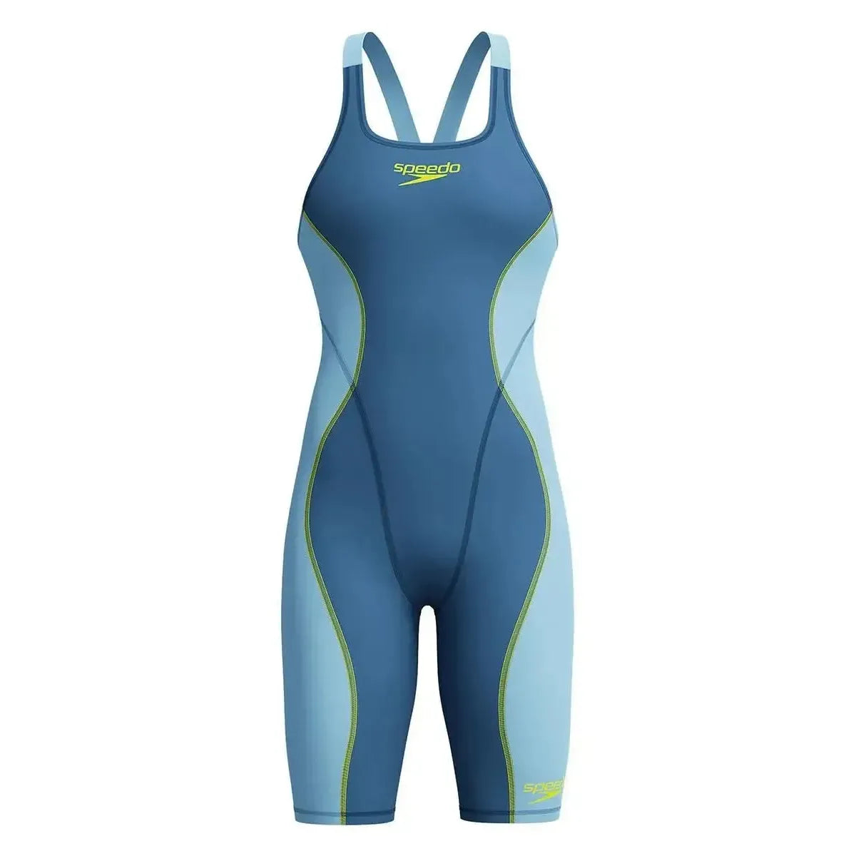 Speedo Women's Hyperspark Solid Openback Kneeskin Tech Suit
