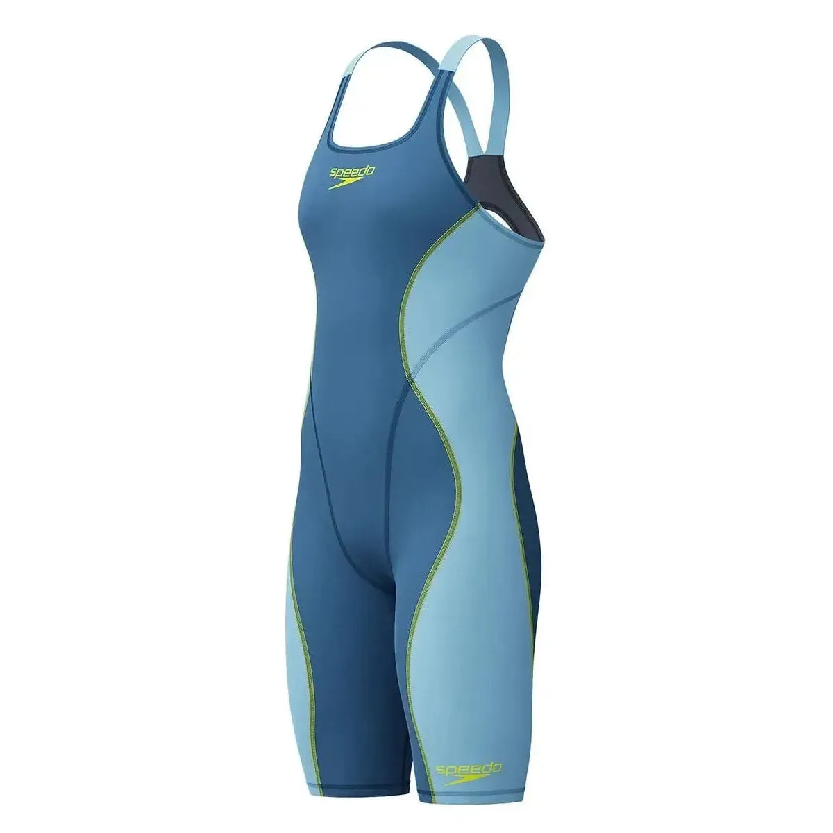 Speedo Women's Hyperspark Solid Openback Kneeskin Tech Suit