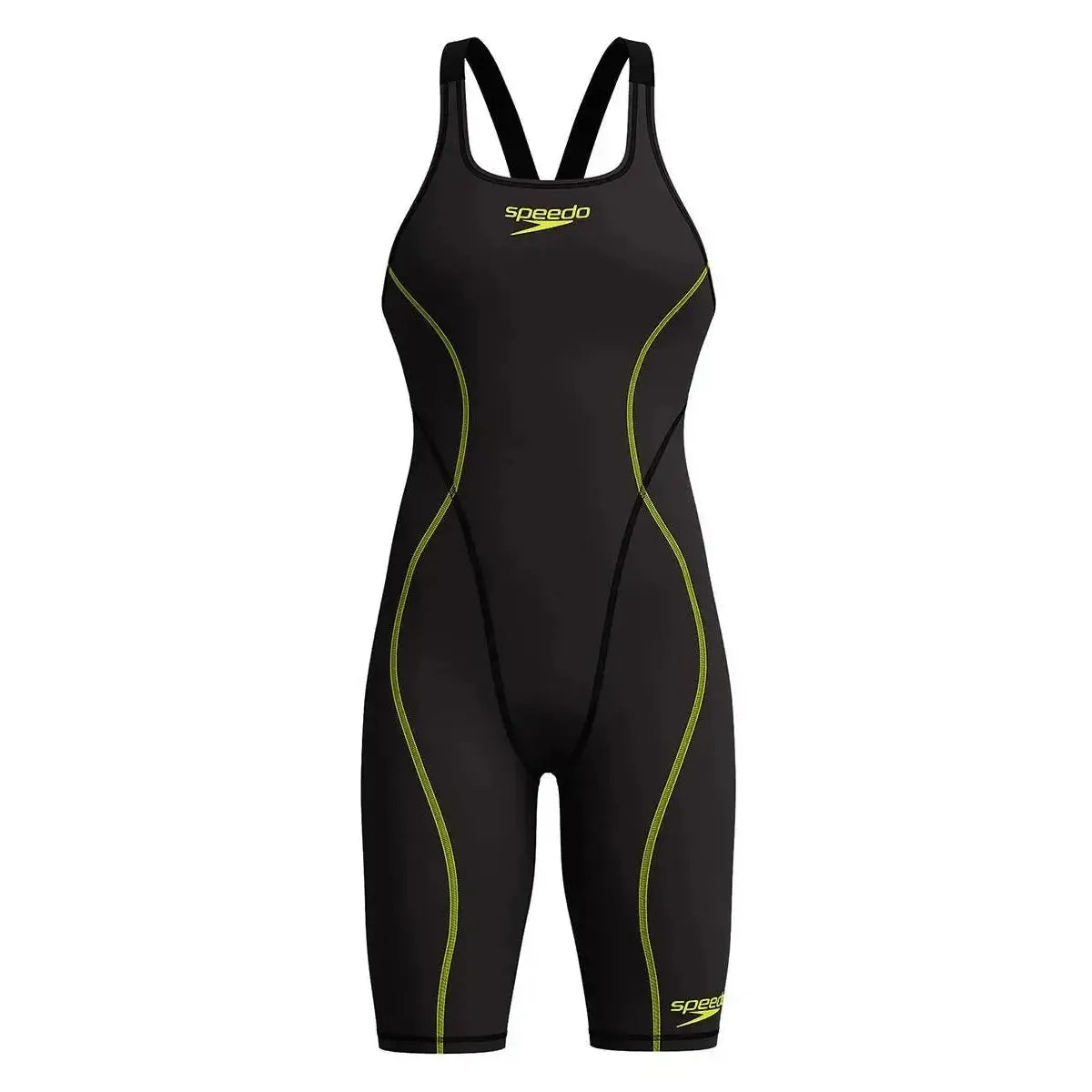 Speedo Women's Hyperspark Solid Openback Kneeskin Tech Suit