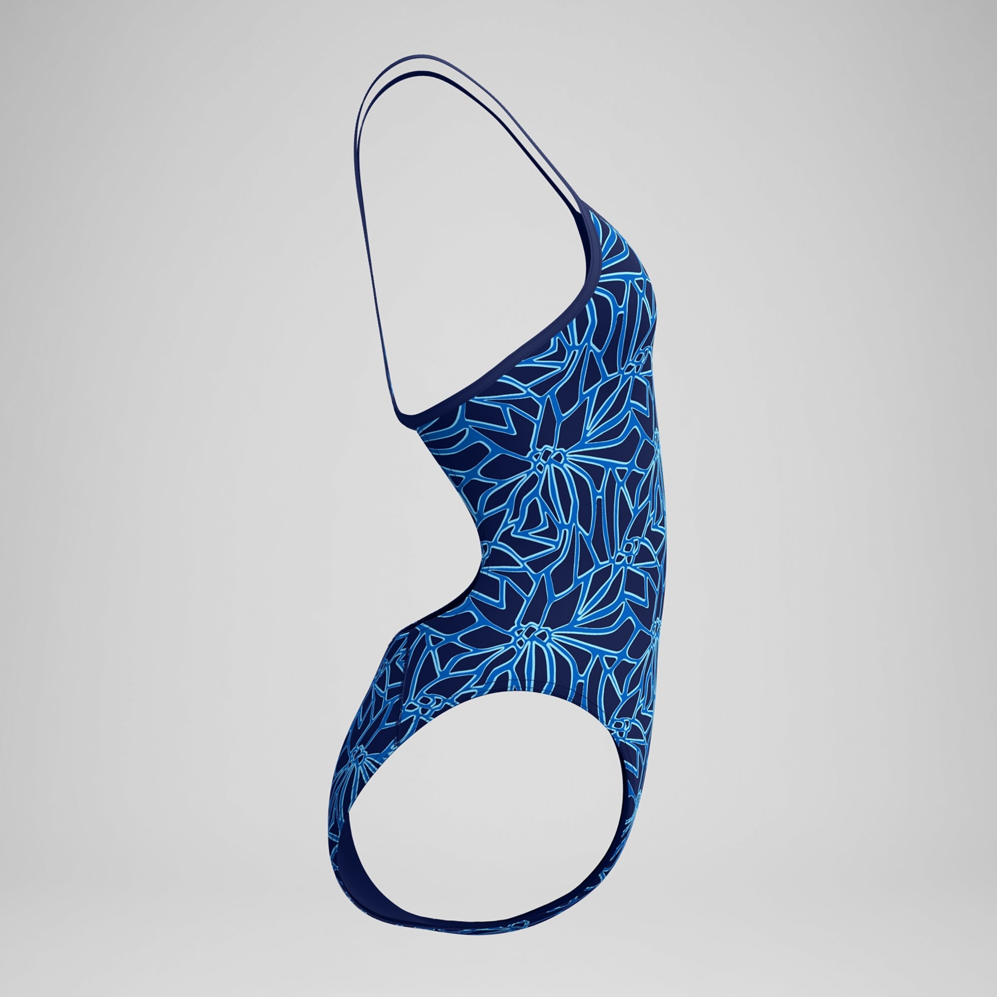 Speedo Women's Petal Polygon Turnback One Piece Swimsuit
