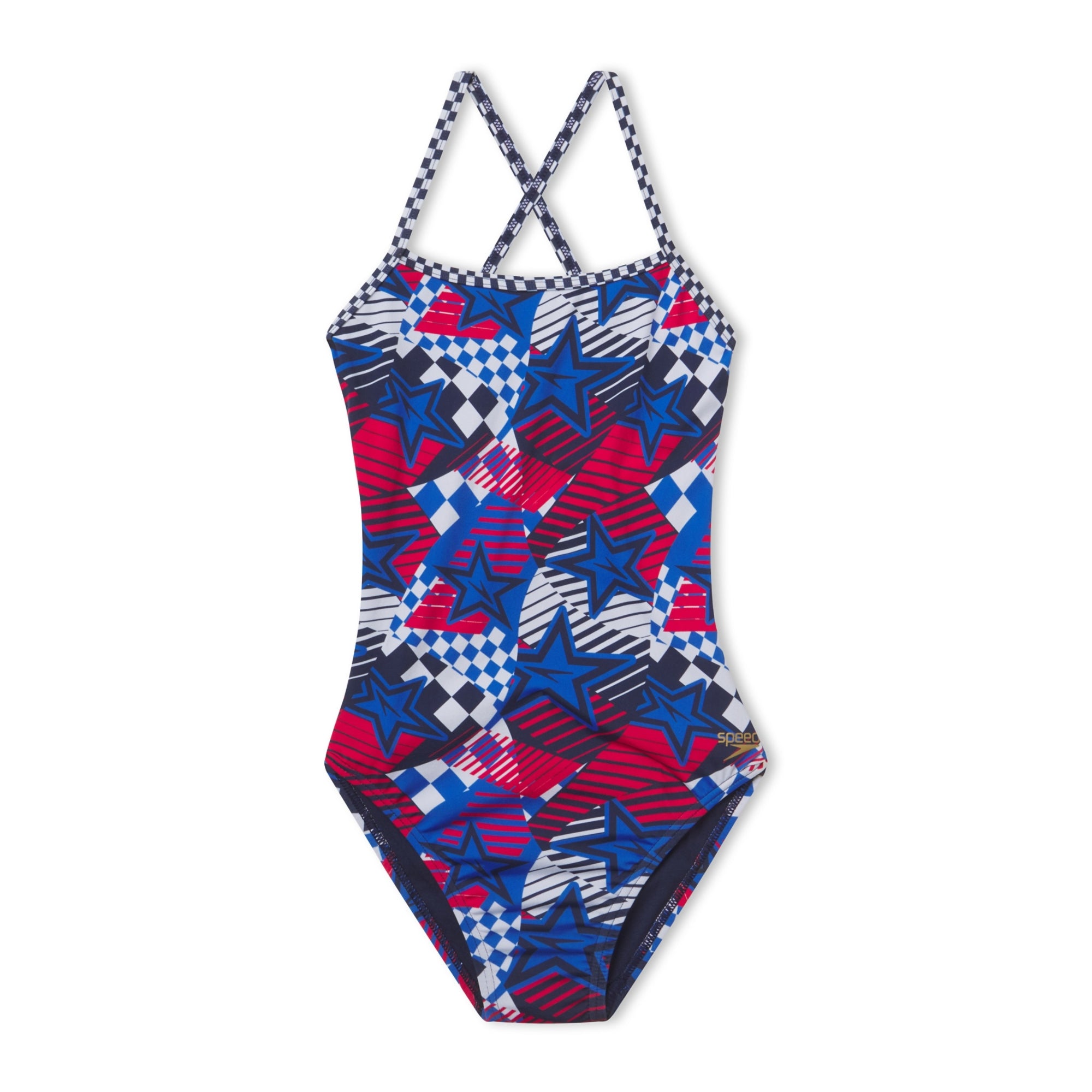 Speedo Women's Printed Double X-Back One Piece