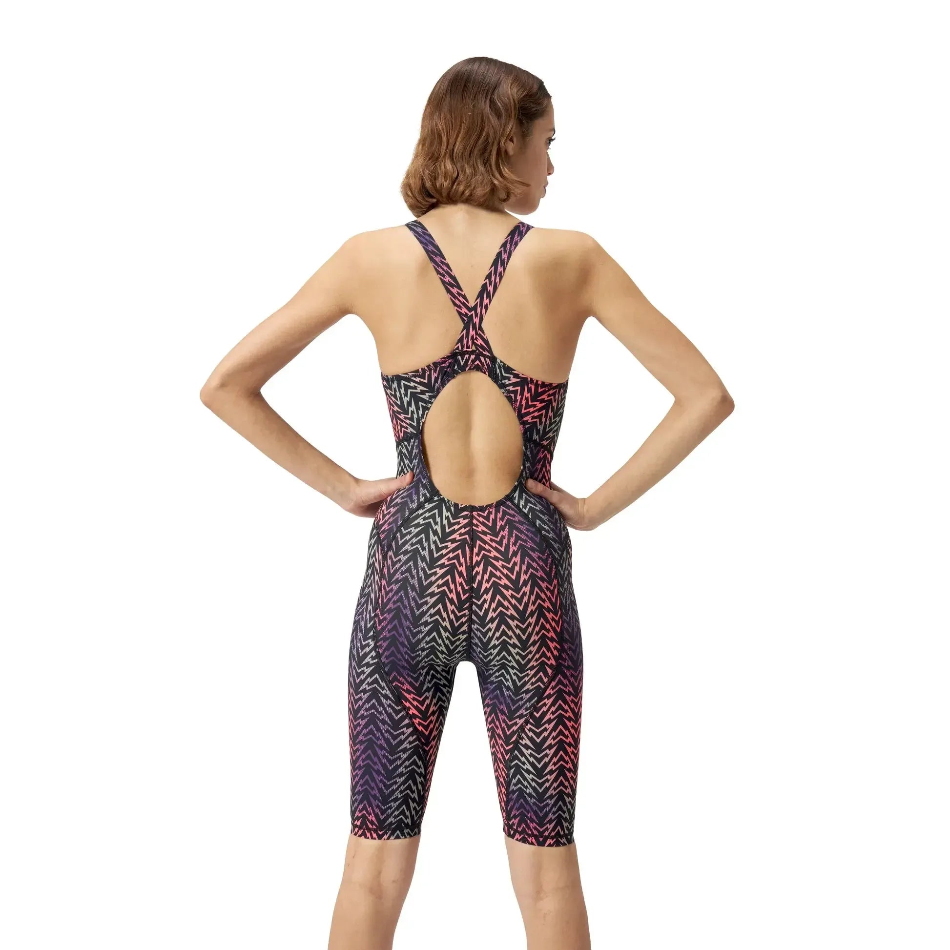 Speedo Women's Printed Vanquisher Kneeskin One Piece Tech Suit