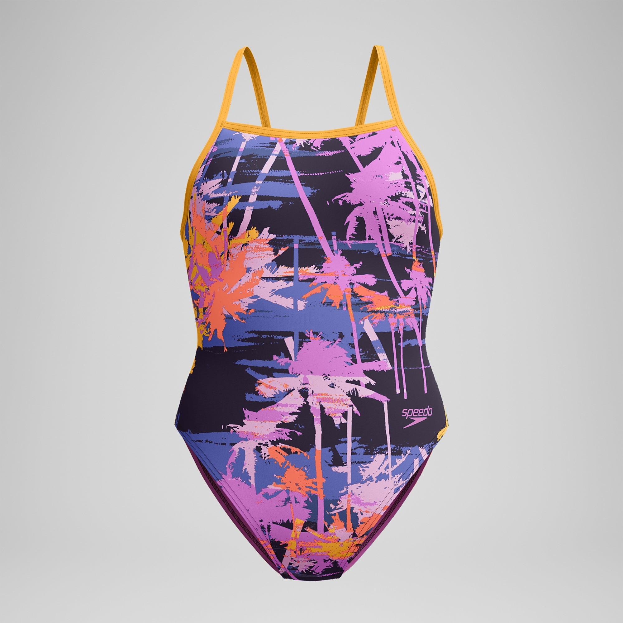 Speedo Women's Printed Web Back One Piece