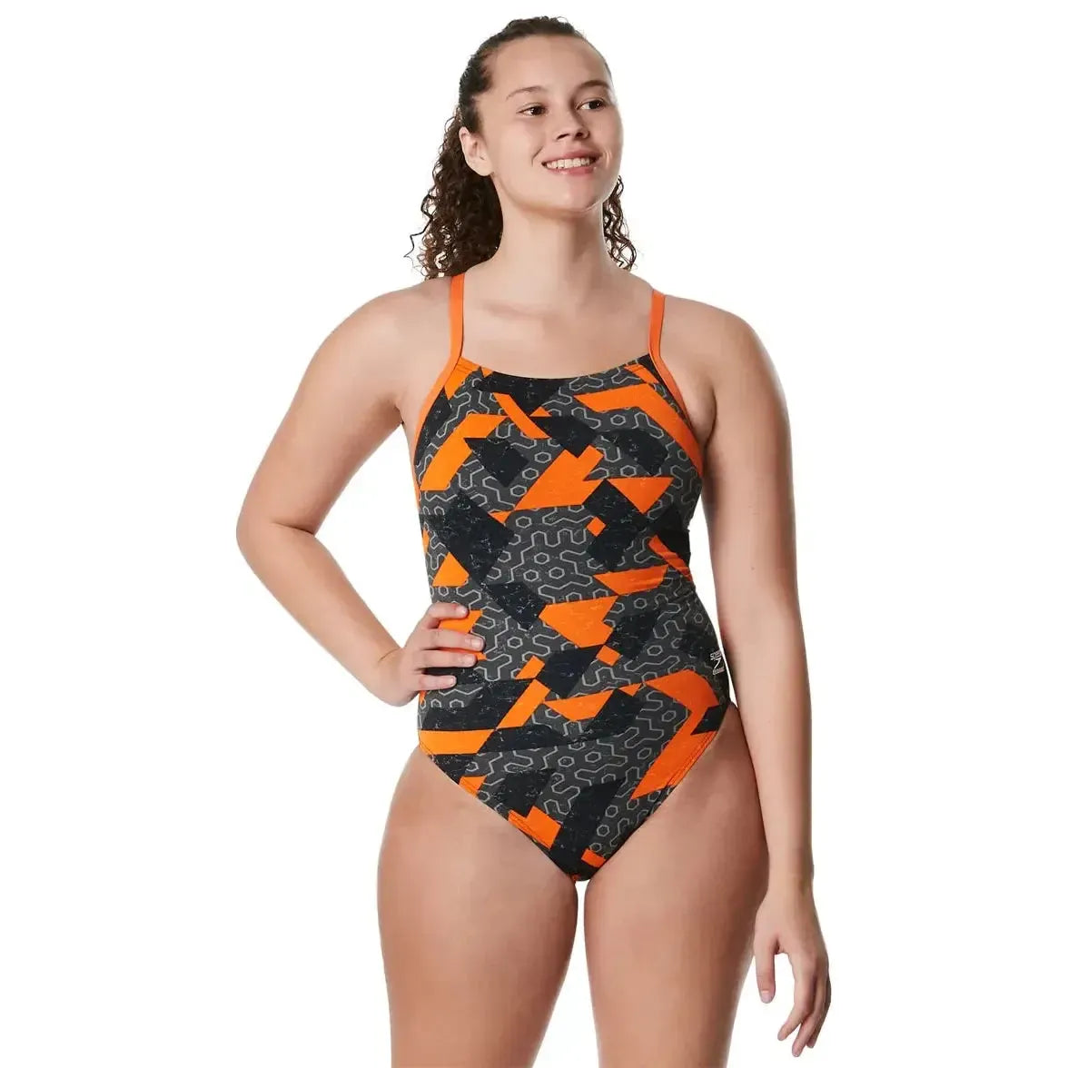 Speedo Women's Ruse Blocks Flyback One Piece