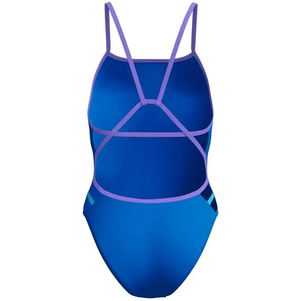 Speedo Women's Solid Tri Back One Piece