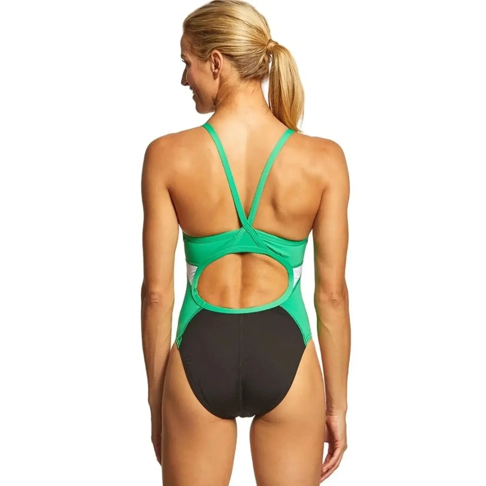 Speedo Women's Spark Splice Flyback One Piece
