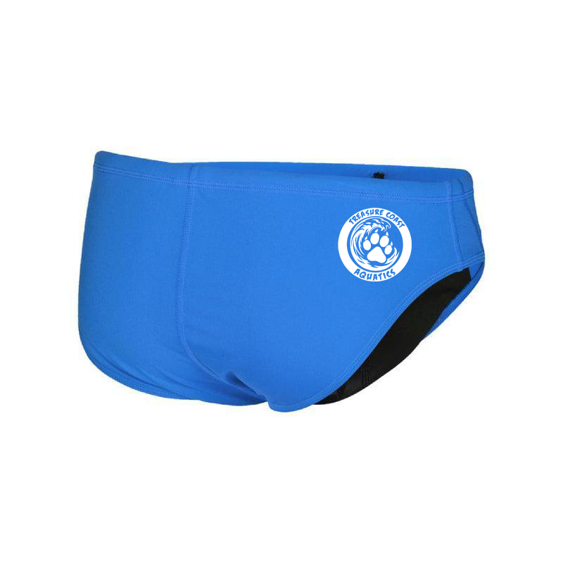 Treasure Coast Aquatics Arena Men's Team Solid Brief w/ Logo