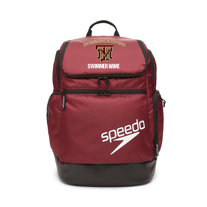 TM Hurricanes Speedo Teamster 2.0 Backpack w/ Embroidered Name and Logo