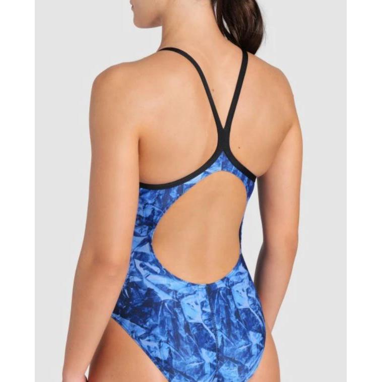 W Crackle Swimsuit Light Drop Back