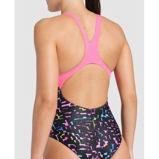 W Mosaic Swimsuit Swim Pro Back