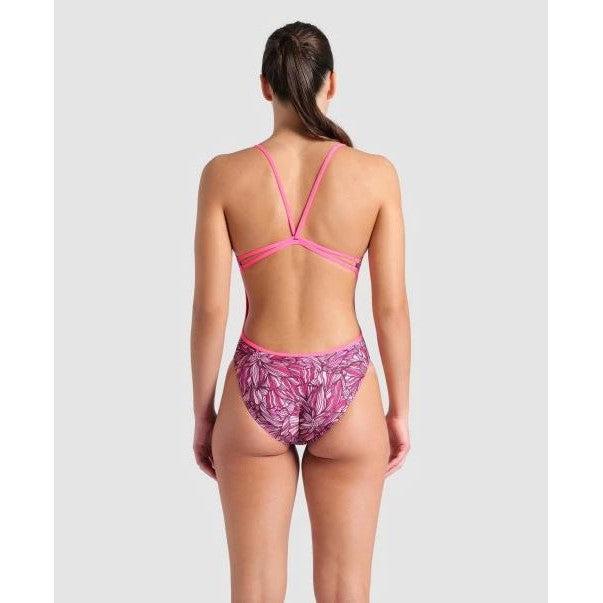 W Pink Dahlia Lace Back