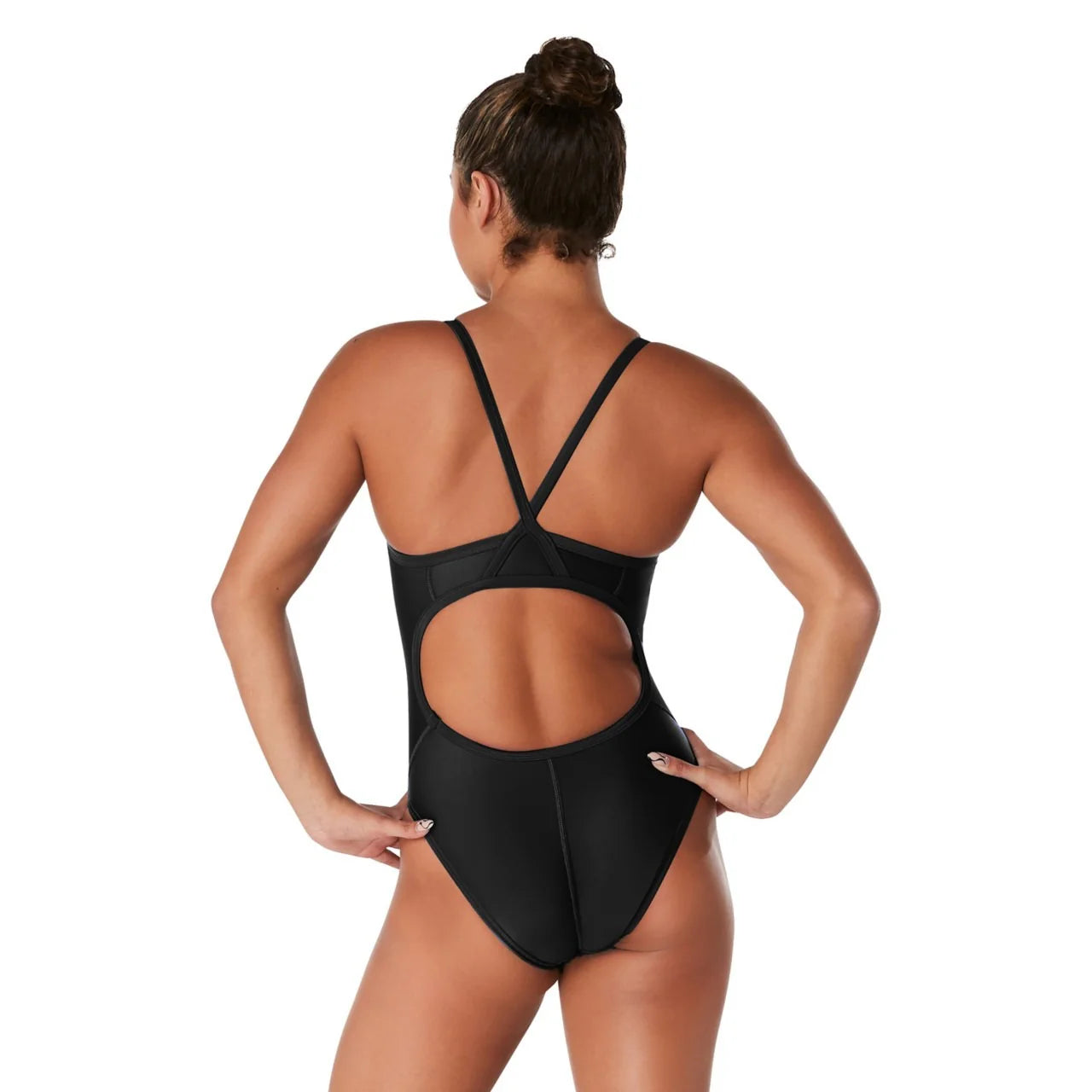 Speedo Women's Eco Solid Flyback One Piece