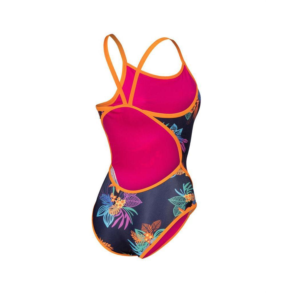 Arena TOUCAN Superfly Back - Neon Blue white multi - Maillot Natation Femme  - Les4Nages