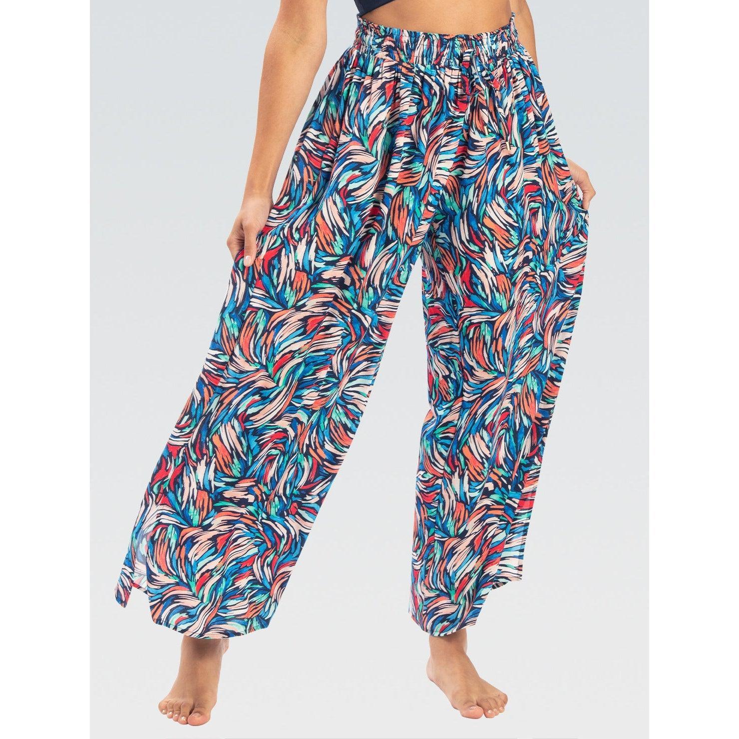 Dolfin Bliss Printed Palazzo Pant Cover Up