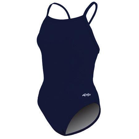 Dolfin Women's Xtrasleek Solid V-2 Back One Piece