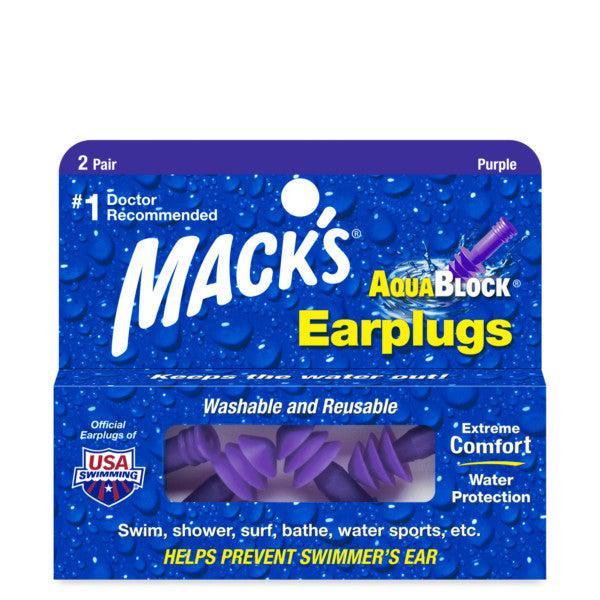 Mack's Aqua Block Silicone Earplugs - 2 Pair