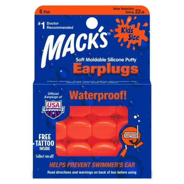Mack's Pillow Soft Silicone Putty Kids Earplugs - 6 Pair