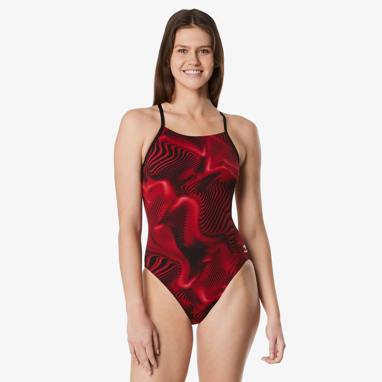 Speedo Women's Fusion Vibe Cross Back One Piece